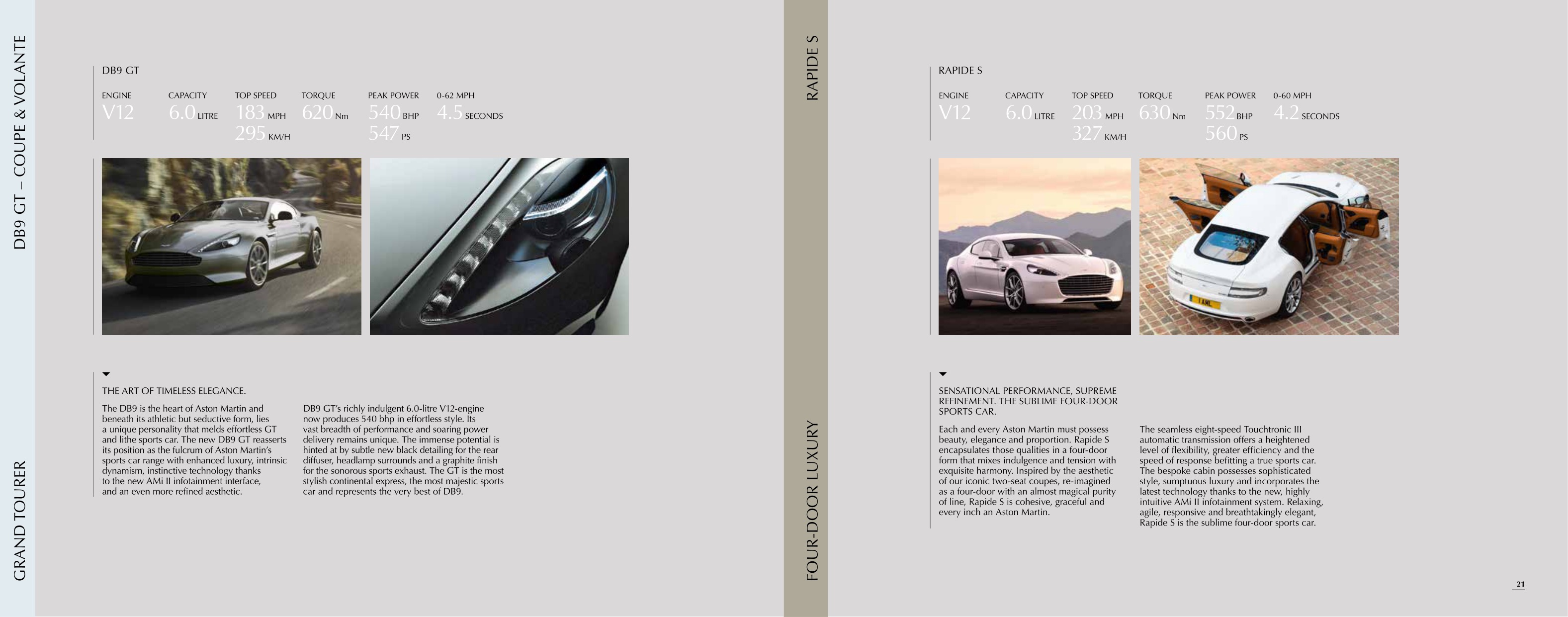 2016 Aston Martin Model Range Brochure Page 9